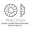 Preciosa Crystal VIVA12 Flat Back Rhinestone 6.5mm (SS30) Jet (Package of 20)